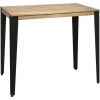 Table Mange Debout Lunds 60X120x110cm Noir-Vieilli. Box Furniture - Noir -Table haute et bar Soldes 60809682 1