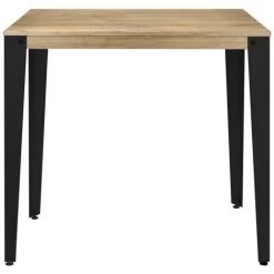 Table Mange Debout Lunds 60X110x110cm Noir-Vieilli. Box Furniture - Noir -Table haute et bar Soldes 60809842 2