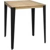 Table Mange Debout Lunds 80X80x110cm Noir-Vieilli. Box Furniture - Noir -Table haute et bar Soldes 60812466 1