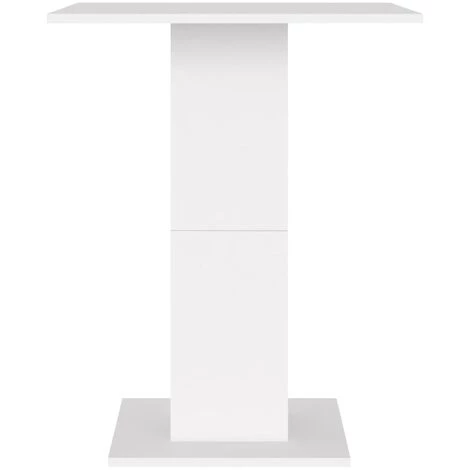 FIMEI Table De Bistro Blanc 60x60x75 Cm Aggloméré 7 FIMEI Table De Bistro Blanc 60x60x75 Cm Aggloméré – Image 5