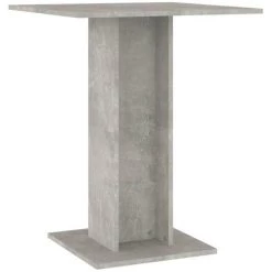FIMEI Table De Bistro Gris Béton 60x60x75 Cm Aggloméré -Table haute et bar Soldes 60965777 2