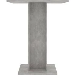 FIMEI Table De Bistro Gris Béton 60x60x75 Cm Aggloméré -Table haute et bar Soldes 60965777 4