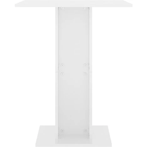 FIMEI Table De Bistro Blanc Brillant 60x60x75 Cm Aggloméré 5 FIMEI Table De Bistro Blanc Brillant 60x60x75 Cm Aggloméré – Image 3