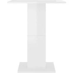 FIMEI Table De Bistro Blanc Brillant 60x60x75 Cm Aggloméré 10 FIMEI Table De Bistro Blanc Brillant 60x60x75 Cm Aggloméré -Table haute et bar Soldes 60966167 4