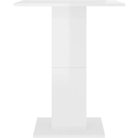 FIMEI Table De Bistro Blanc Brillant 60x60x75 Cm Aggloméré 6 FIMEI Table De Bistro Blanc Brillant 60x60x75 Cm Aggloméré – Image 4