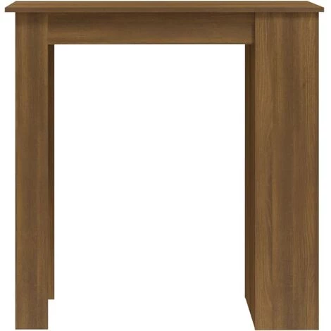 FIMEI Table De Bar Et Rangement Chêne Marron 102x50x103,5cm Aggloméré 7 FIMEI Table De Bar Et Rangement Chêne Marron 102x50x103,5cm Aggloméré – Image 5