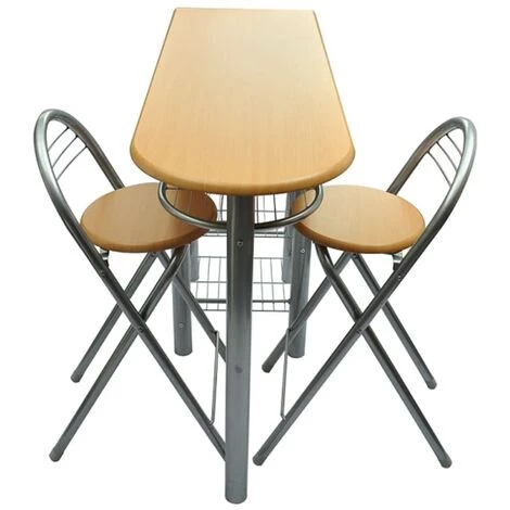 FIMEI Ensemble De Table Et De Chaises De Bar / Cuisine Bois 7 FIMEI Ensemble De Table Et De Chaises De Bar / Cuisine Bois – Image 5