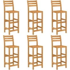 FIMEI Ensemble De Bar D'extérieur 7 Pcs Bois D'acacia Massif 10 FIMEI Ensemble De Bar D'extérieur 7 Pcs Bois D'acacia Massif -Table haute et bar Soldes 60968481 4