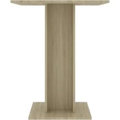 FIMEI Table De Bistro Chêne Sonoma 60x60x75 Cm Aggloméré -Table haute et bar Soldes 60969434 4