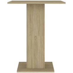 FIMEI Table De Bistro Chêne Sonoma 60x60x75 Cm Aggloméré -Table haute et bar Soldes 60969434 5