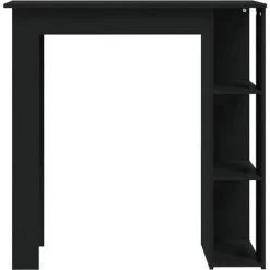 FIMEI Table De Bar Avec étagère Noir 102x50x103,5 Cm Aggloméré -Table haute et bar Soldes 60970523 5
