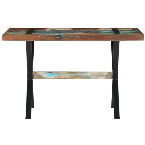 FIMEI Table De Salle à Manger 120x60x76cm Bois De Récupération Massif 4 FIMEI Table De Salle à Manger 120x60x76cm Bois De Récupération Massif – Image 2