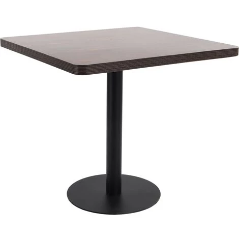FIMEI Table De Bistro Marron Foncé 80x80 Cm MDF 3 FIMEI Table De Bistro Marron Foncé 80x80 Cm MDF