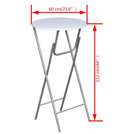 FIMEI Table De Bar 4 Pcs Avec Dessus De Table En MDF Blanc 7 FIMEI Table De Bar 4 Pcs Avec Dessus De Table En MDF Blanc – Image 5