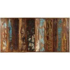 FIMEI Table De Salle à Manger 160x80x75cm Bois De Récupération Massif -Table haute et bar Soldes 60974589 4