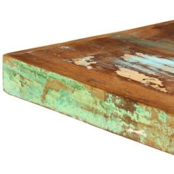 FIMEI Table De Salle à Manger 160x80x75cm Bois De Récupération Massif -Table haute et bar Soldes 60974589 5