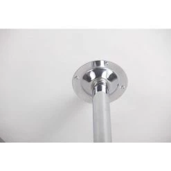 NOVA Table De Bar En Bois Ronde Et Table En Métal Pieds Réglables En Bistrot Différentes Couleurs Couleur : Blanc -Table haute et bar Soldes 61090739 4