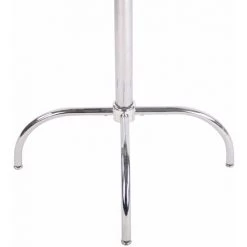 NOVA Table De Bar En Bois Ronde Et Table En Métal Pieds Réglables En Bistrot Différentes Couleurs Couleur : Blanc -Table haute et bar Soldes 61090739 5