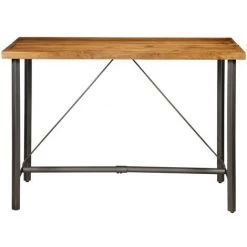 SUPERMARKET Table De Bar Teck Recyclé Massif 150 X 70 X 106 Cm -Table haute et bar Soldes 61303972 3