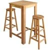 SUPERMARKET Table Et Tabourets De Bar Bois D'Acacia Massif 3 Pcs