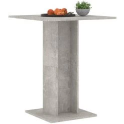 SUPERMARKET Table De Bistro 60x60x75 Cm Aggloméré Gris Béton -Table haute et bar Soldes 61305921 3