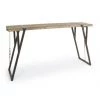 WEBMARKETPOINT Table De Bar Style Industriel Blocks 200x54 Cm -Table haute et bar Soldes 61309093 1