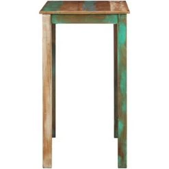 FIMEI Ensemble De Bar 5 Pcs Bois De Récupération Et Cuir Véritable 10 FIMEI Ensemble De Bar 5 Pcs Bois De Récupération Et Cuir Véritable -Table haute et bar Soldes 61381964 4