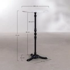 Table Haute De Bar En Marbre Lupin Slim Design SKLUM Marbre NOIR - NOIR Vert -Table haute et bar Soldes 61422830 5