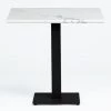 Table De Bar Carrée En Marbre Chick SKLUM Marbre NOIR - ↔60 Cm NOIR Blanc -Table haute et bar Soldes 61483789 1