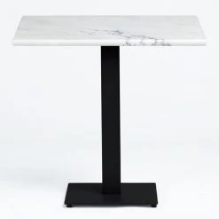 Table haute et bar Soldes 49 Table De Bar Carrée En Marbre Chick SKLUM Marbre NOIR - ↔60 Cm NOIR Blanc