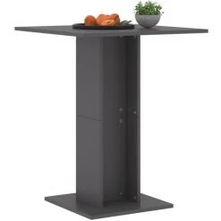 SUPERMARKET Table De Bistro Gris 60x60x75 Cm Aggloméré -Table haute et bar Soldes 63649748 3