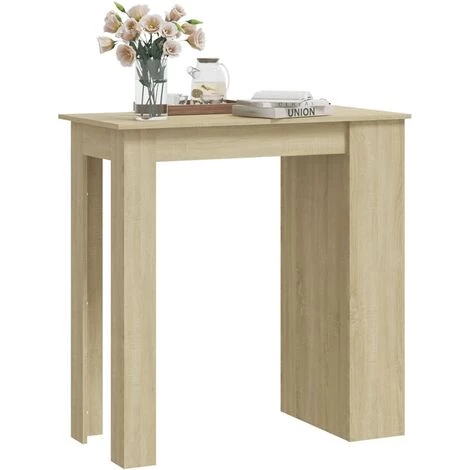 SUPERMARKET Table De Bar Avec Rangement Chêne Sonoma 102x50x103,5 Cm 5 SUPERMARKET Table De Bar Avec Rangement Chêne Sonoma 102x50x103,5 Cm â Image 3