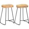 SUPERMARKET Tabourets De Bar Gavin 2 Pcs Bois De Manguier Massif SUHB-247837