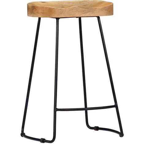 SUPERMARKET Tabourets De Bar Gavin 2 Pcs Bois De Manguier Massif SUHB-247837 4 SUPERMARKET Tabourets De Bar Gavin 2 Pcs Bois De Manguier Massif SUHB-247837 – Image 2