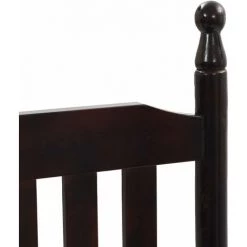 SUPERMARKET Chaise à Bascule Avec Siège Incurvé Marron Bois De Peuplier -Table haute et bar Soldes 63652115 5