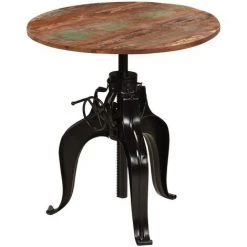 SUPERMARKET Table De Bar Bois De Récupération Massif 75 X (76-110) Cm