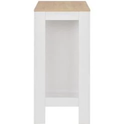 SUPERMARKET Table De Bar Avec étagère Blanc 110x50x103 Cm SUHB-280215 -Table haute et bar Soldes 63656610 4