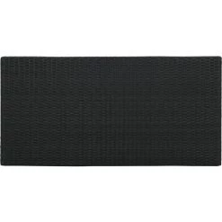 SUPERMARKET Table De Bar Avec Rangement Noir 120x60x110 Cm Résine Tressée SUHB-313476 -Table haute et bar Soldes 63656970 5