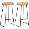 SUPERMARKET Tabourets De Bar Gavin 2 Pcs Bois De Manguier Massif SUHB-247838 -Table haute et bar Soldes 63663550 1