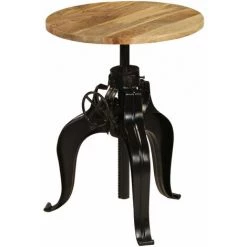SUPERMARKET Table De Bar Bois De Manguier Massif 60 X (76-110) Cm