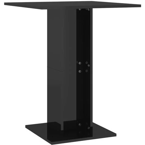 SUPERMARKET Table De Bistro Noir Brillant 60x60x75 Cm Aggloméré 4 SUPERMARKET Table De Bistro Noir Brillant 60x60x75 Cm Aggloméré – Image 2