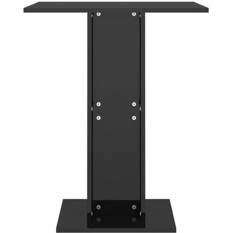 SUPERMARKET Table De Bistro Noir Brillant 60x60x75 Cm Aggloméré 6 SUPERMARKET Table De Bistro Noir Brillant 60x60x75 Cm Aggloméré – Image 4