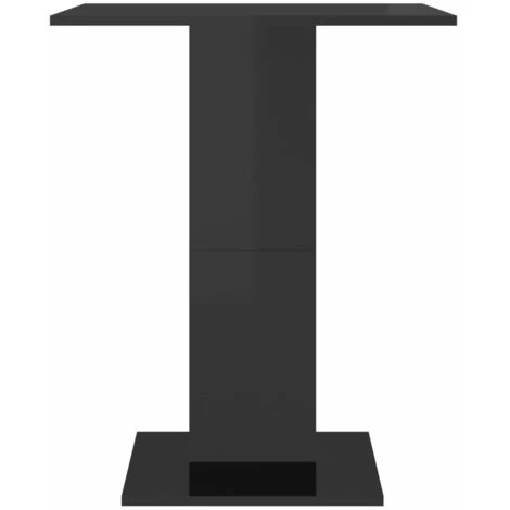 SUPERMARKET Table De Bistro Noir Brillant 60x60x75 Cm Aggloméré 7 SUPERMARKET Table De Bistro Noir Brillant 60x60x75 Cm Aggloméré – Image 5
