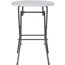SUPERMARKET Table De Bar Pliante Blanc 80 X 110 Cm PEHD -Table haute et bar Soldes 63675794 3
