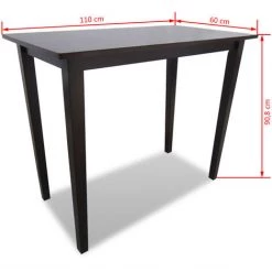 SUPERMARKET Table De Bar En Bois Marron 9 SUPERMARKET Table De Bar En Bois Marron -Table haute et bar Soldes 63676488 4