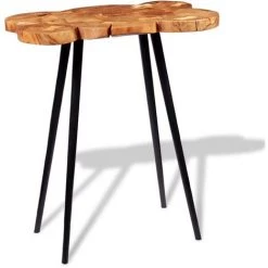 SUPERMARKET Table De Bar Bois D'acacia Massif 90 X 60 X 110 Cm -Table haute et bar Soldes 63678924 5