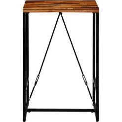SUPERMARKET Table De Bar Bois Recyclé Solide 70 X 70 X 106 Cm -Table haute et bar Soldes 63679069 3