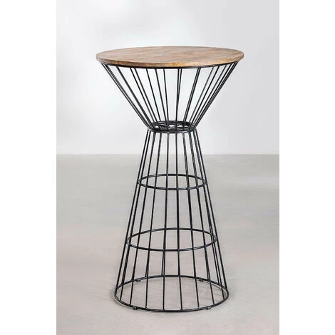 Table Haute De Bar Ronde Bienny (Ø62 Cm) SKLUM - Noir 4 Table Haute De Bar Ronde Bienny (Ø62 Cm) SKLUM - Noir – Image 2