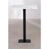 Table Haute Carrée De Bar En Marbre Chick SKLUM Marbre NOIR - NOIR Blanc