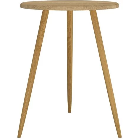 Table De Bistro Ø60x76 Cm MDF Et Fer Marron Clair VidaXL 3 Table De Bistro Ø60x76 Cm MDF Et Fer Marron Clair VidaXL